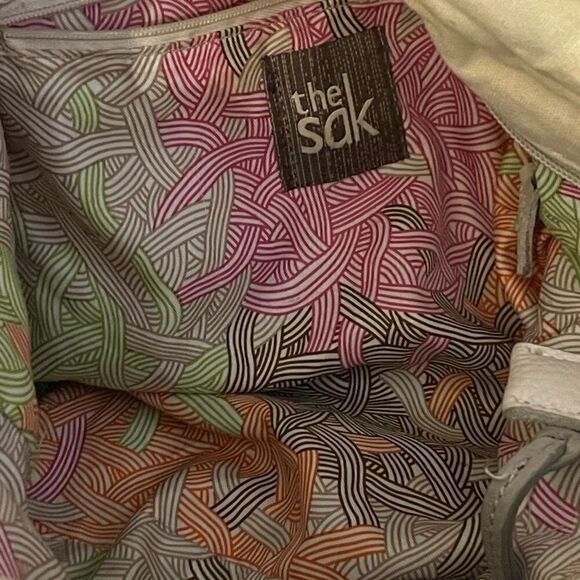 The Sak | Stone & Silver Color Block Indio Leather Hobo - Picture 9 of 11